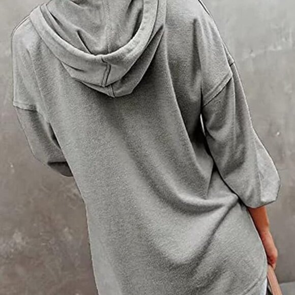 3/$30   Womens long sleeve tops casual (wine/grey) 2  colors - Picture 13 of 16